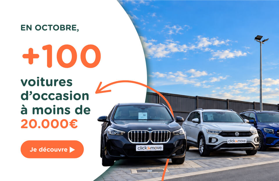En octobre, +100 voitures d'occasion à moins de 20.000€